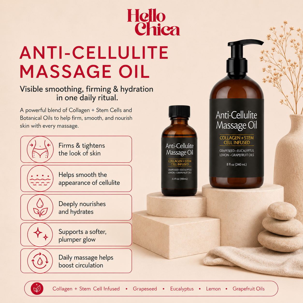 HelloChica Massage Oils