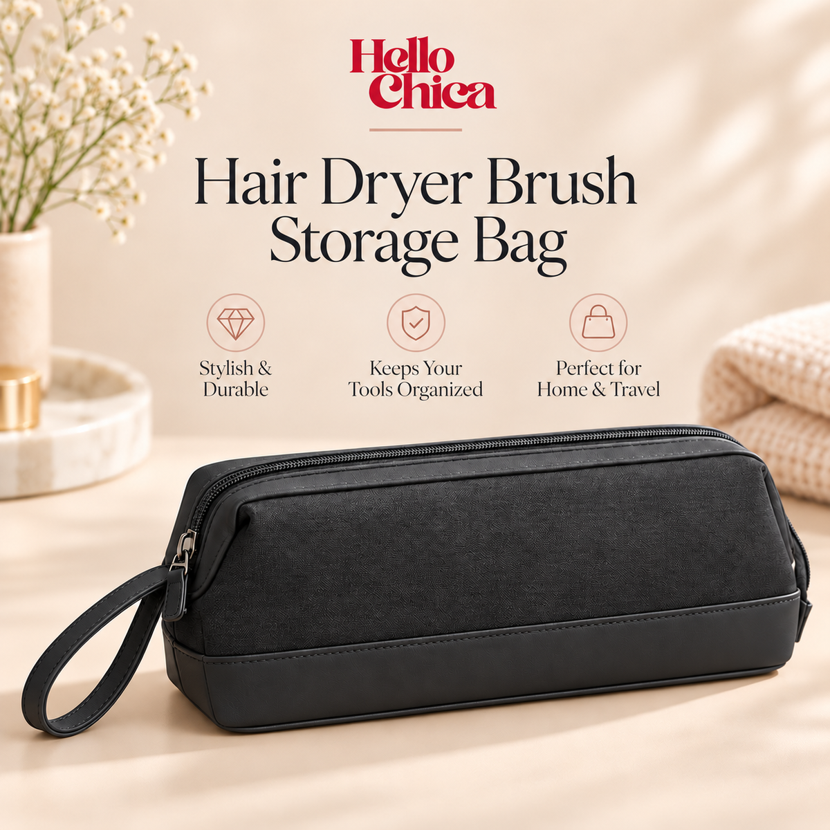 HelloChica - Hair Dryer Travel Bag