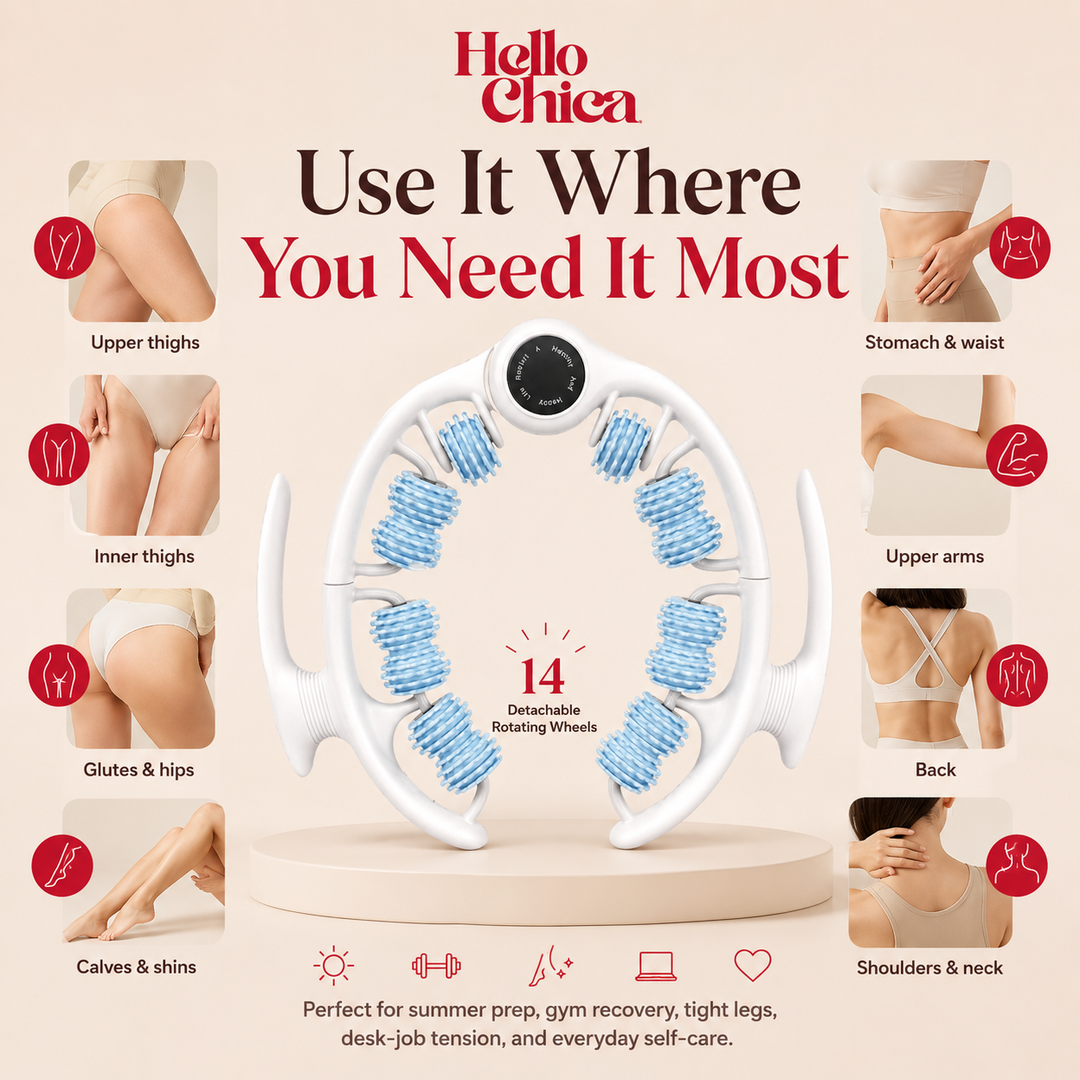 HelloChica GlowRoll Pro - Anti Cellulite Massage Roller