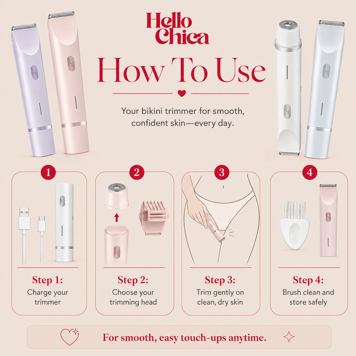 GlowBare Pro - Bikini Trimmer
