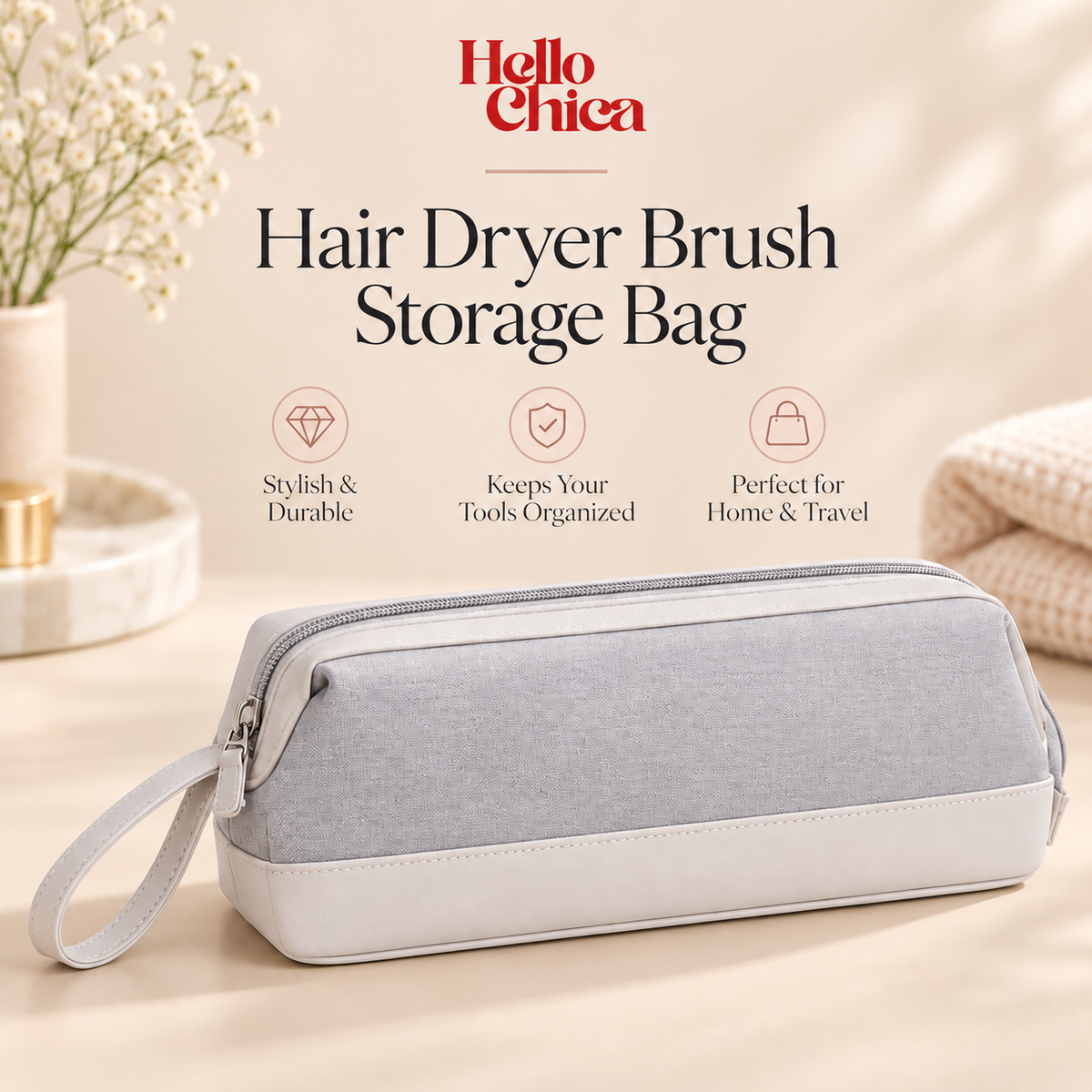 HelloChica - Hair Dryer Travel Bag