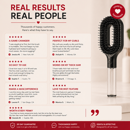 HelloChica Spray & Slay Hair Brush